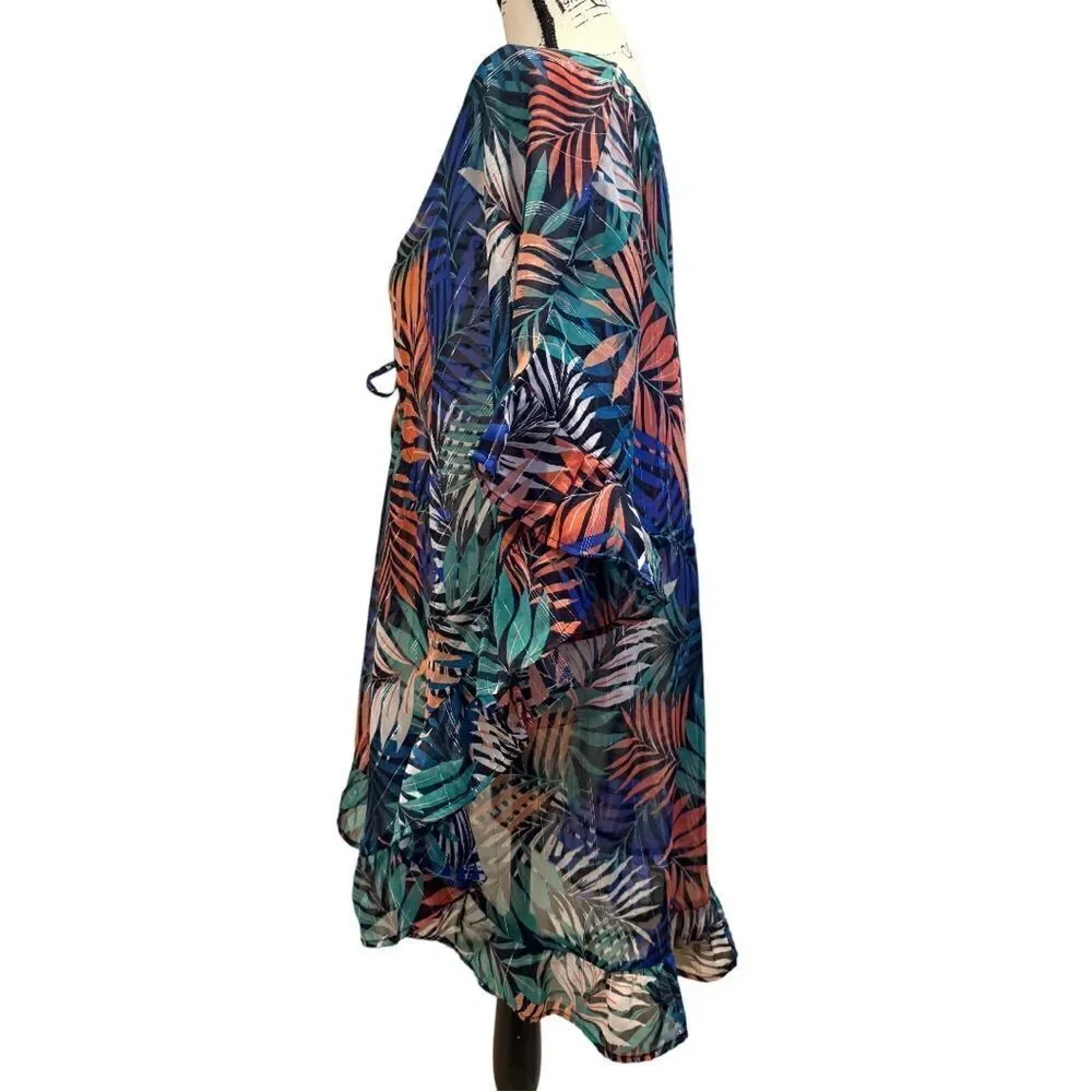 CZ Collection Women’s Gauzy Beach Cover Up Size 2XL